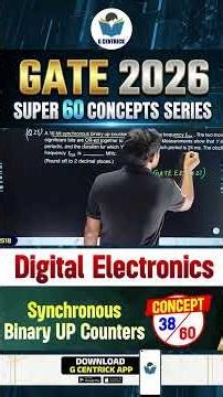 38/60 | Synchronous Binary UP Counters | Digital Electronics | GATE 2026 | Brijkishore Sir |