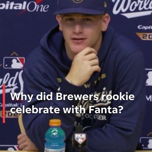 Why Brewers rookie has been celebrating with Fanta