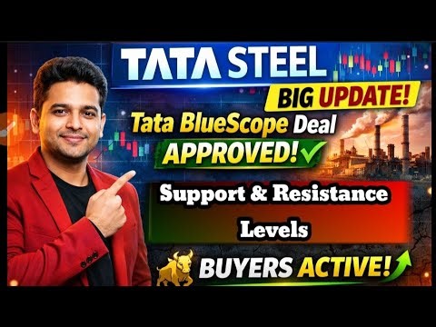 Tata Steel Share Latest News 🔥 | Tata BlueScope Deal Approved Support Resistance | Tata Steel Today