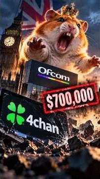 4chan's Lawyer Sent a Giant Hamster Over a $700,000 Fine #4chan #ofcom #ai #shorts #drama