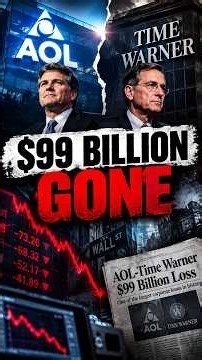 AOL Lost $99 Billion in Just 2 Years… What Went Wrong? 💀 #AOL #TimeWarner #BusinessHistory