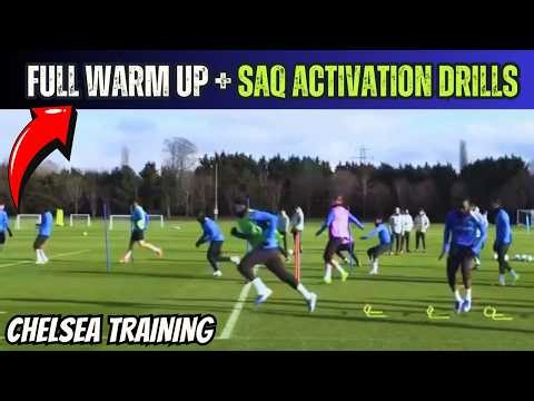 🎯🏃Full Warm Up + SAQ Activation Drills / Chelsea Training Today