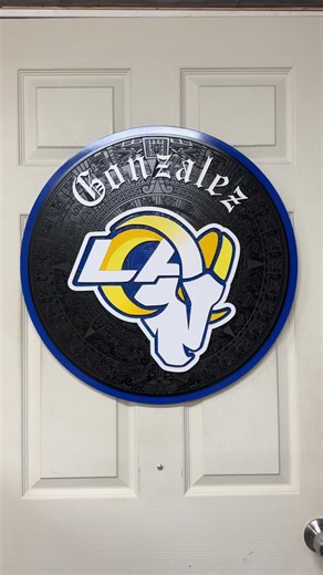 LA Rams 24” with Aztec Calendar #rams #ramshouse #larams #ramsfootball #ramsnation