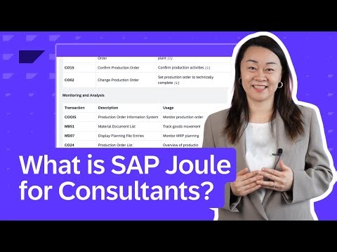 What is SAP Joule for Consultants?