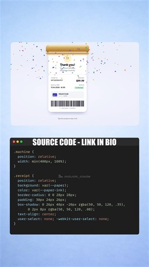 I Built a Ticket Printer Animation Using HTML, CSS & JavaScript 🎟️