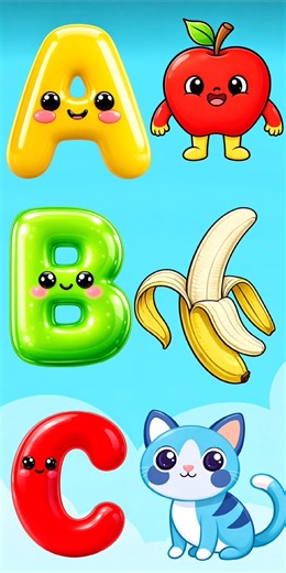 🍎ABC Phonics Song for Kids (A–H) | Fun Alphabet & Nursery Rhyme