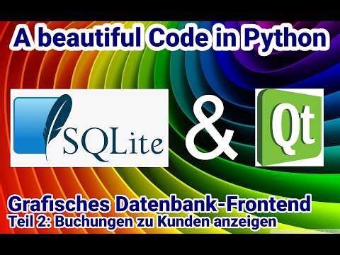 Python Tutorial deutsch, Grafisches Datenbank-Frontend, Teil 2: Buchungen anzeigen
