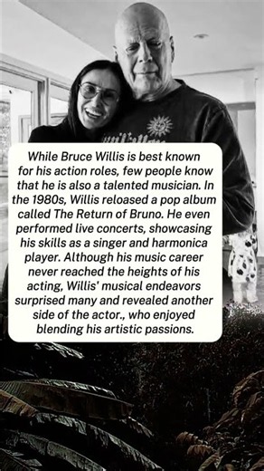 The Bizarre 80s Pop Star Career Bruce Willis Kept Hidden