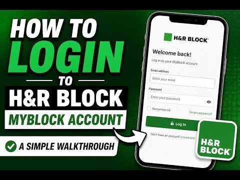 How to login to H&R Block MyBlock account - A Simple Walkthrough