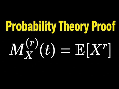 Moment Generating Functions Proof | Probability Theory Statistics | Taylor Series Application