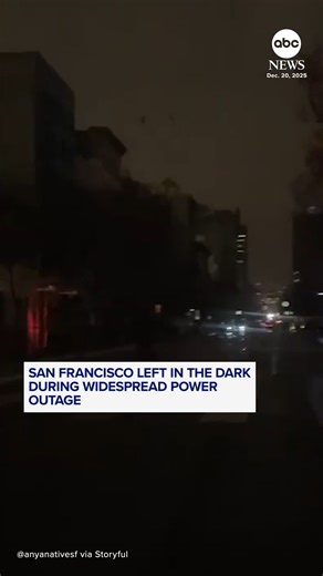 Videos show darkened San Francisco streets after a widespread power outage struck the city Saturday, impacting tens of thousands of businesses and families, according to Pacific Gas & Electric Company. The outage was caused by a fire at an electrical substation, according to PG&E. As of Sunday morning, power had been restored to about 110,000 customers, PG&E said. https://abcnews.visitlink.me/22PD27 | ABC News