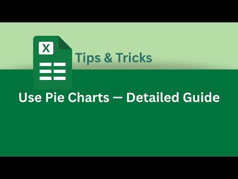 How to Use Pie Charts in Excel | Excel Tips & Tricks