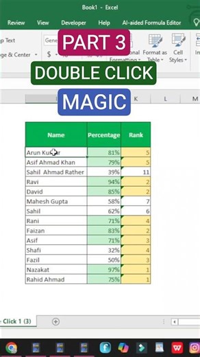 Double Click Magic ✨ Format Painter Trick in Excel