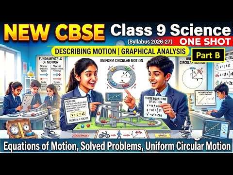 Describing Motion Around Us: Equations of Motion & Uniform Circular Motion | Class 9 Science CBSE