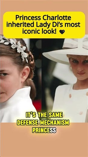 Princess Charlotte inherited Lady Di’s exact look! 🖤#royalfamily #shorts #shortvideo