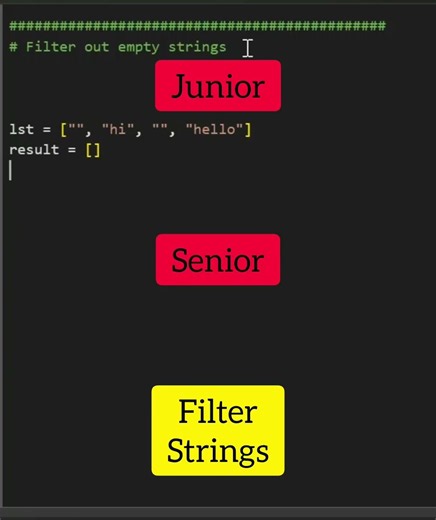 Learn filtering strings in Python programming language #python