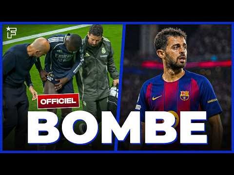 Le Real annonce une TERRIBLE BLESSURE, Bernardo Silva a un ACCORD avec le Barça | JT Foot Mercato
