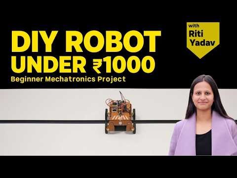 DIY Line Following Robot (Under ₹1000) | Arduino + PID Explained