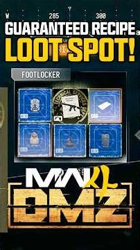 THIS DMZ Loot Spot GUARANTEES Recipes & Weapon Manuals EVERY TIME!