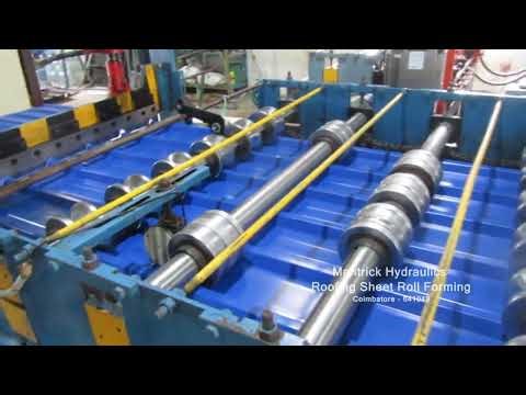 Fully Automatic Tile Roof Sheet Making Machine Made in Cbe from Mantrick Hydraulics Ph : 8072146685