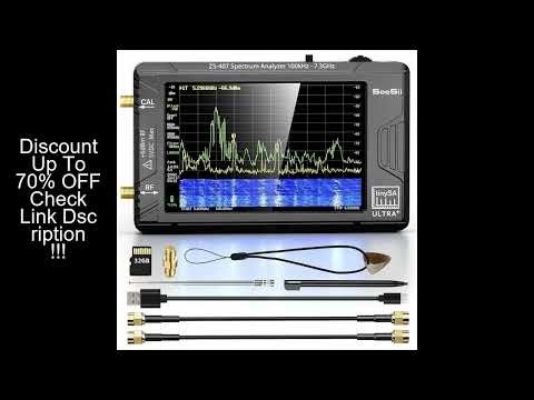 SeeSii TinySA Ultra+ ZS407 7.3GHz Spectrum Analyzer HW V0.5.4 100kHz-7.3GHz Tiny Frequency Analyzer