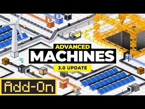 ADVANCED MACHINES 3.0 ADDON - Nuclear Reactor Added to Minecraft Bedrock Edition!