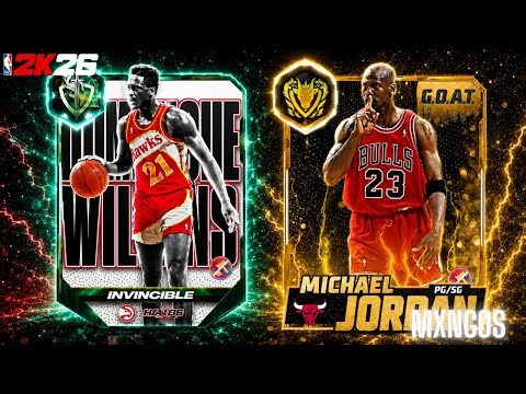 Grinding NBA 2K25 MyTEAM for Invincible Dominique Wilkins and Level 40 GOAT Michael Jordan