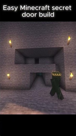 Minecraft Secret Door Tutorial #minecraft #howto #tutorial