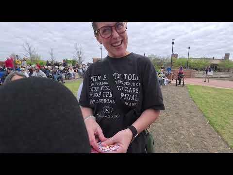 My wife is Switzerland: From Columbia, SC, to Norman, OK. 3.28.2026. No Kings Rally