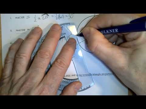 Circle Theorems in Geometry - 4.5.c