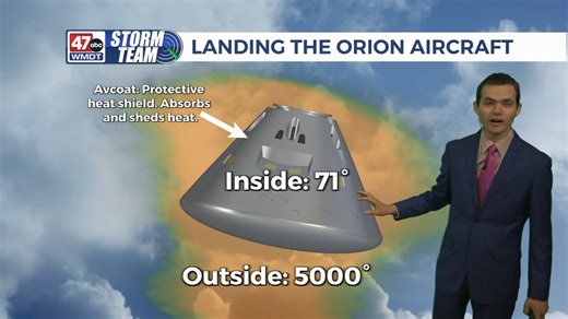 Weather Tidbits: How The Orion Spacecraft Survives Earth's Atmosphere - 47abc