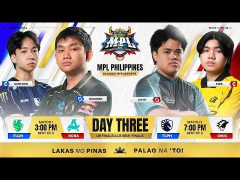 🔴 LIVE | MPL PH S18 | ENGLISH - Playoffs Day 3