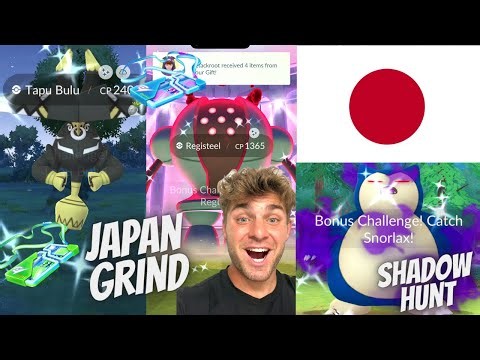✨ Pokelid and Pokemon Center Adventure in JAPAN! Tapu Bulu & Dynamax Registeel Raids in Pokemon Go!✨