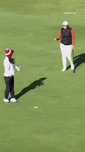 You’ll have to see this to believe it 🤯 Talk about a VERY windy day on the course.