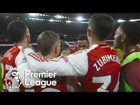 Leandro Trossard POWERS Arsenal 3-0 ahead of Aston Villa | Premier League | NBC Sports