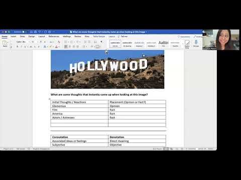 Mock Lesson: Connotation vs. Denotation