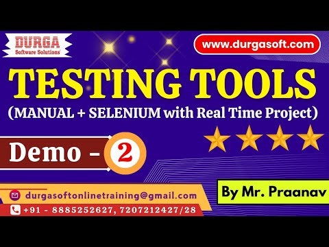 TESTING TOOLS tutorials || Demo - 2 || by Mr. Praanav On 31-12-2025 @11AM (IST)