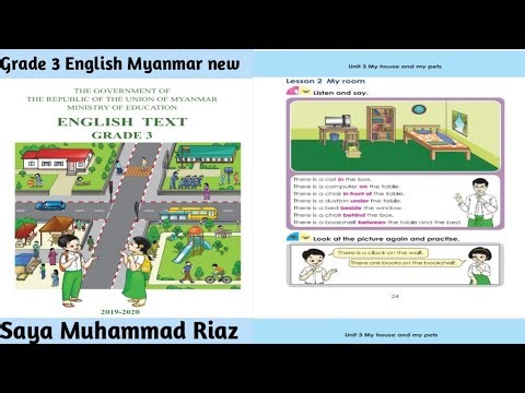 Grade 3 English| Unit-3 |Lesson-2 | Myanmar new curriculum textbook explained Rohingya language Riaz