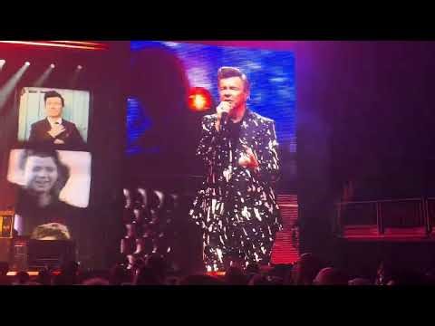 Rick Astley NEVER GOING TO GIVE YOU UP. Reflection Tour O2