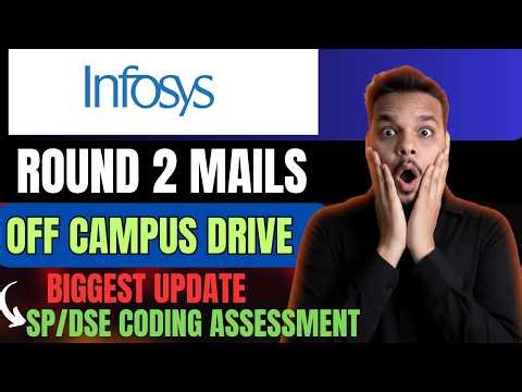 Infosys Biggest Update | Infosys SP/DSE Hiring | In Person | Coding Assessment Mails |Infosys Update