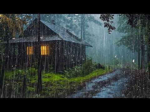 Rain and Thunder Sounds for Deep Sleep - Heavy Rain on Roof & Thunder for Deep Relax, Stress Relief