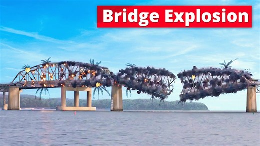 Most insane bridge demolitions in the world