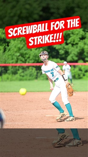 🥎 Screwball Sorcery! Watch This Pitch Move! #softball #fyp