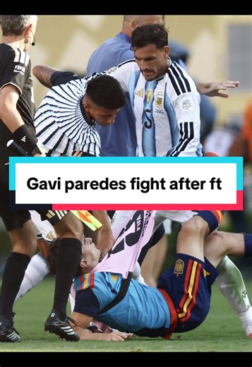 GAVI RAGE BAIT PAREDES FIGHT AFTER MATCH 😭😭😭 #fyp #ishdafish5 | gavi paredes