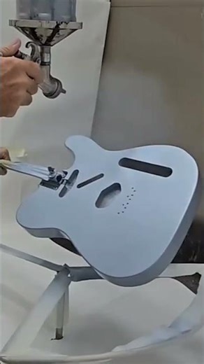 Watch Jay Nelson spray Ice Blue on a Tele. 🧊