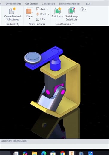 Universal Joint Assembly Animation Using Autodesk Inventor