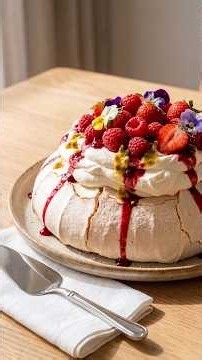Australian Pavlova #australia #pavlova #dessert #food #yummy #recipe