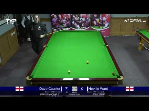 Dave Causier v Neville Ward | Group Stages | 2026 UK Championship | Landywood Snooker Club