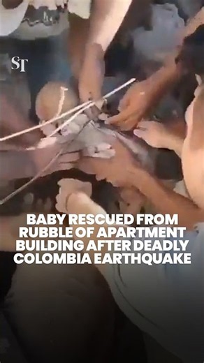 Baby rescued from rubble of apartment building after deadly Colombia earthquake