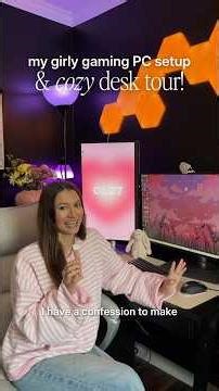 my gaming pc tour & desk setup for cozy gaming!! 💫🙂‍↔️